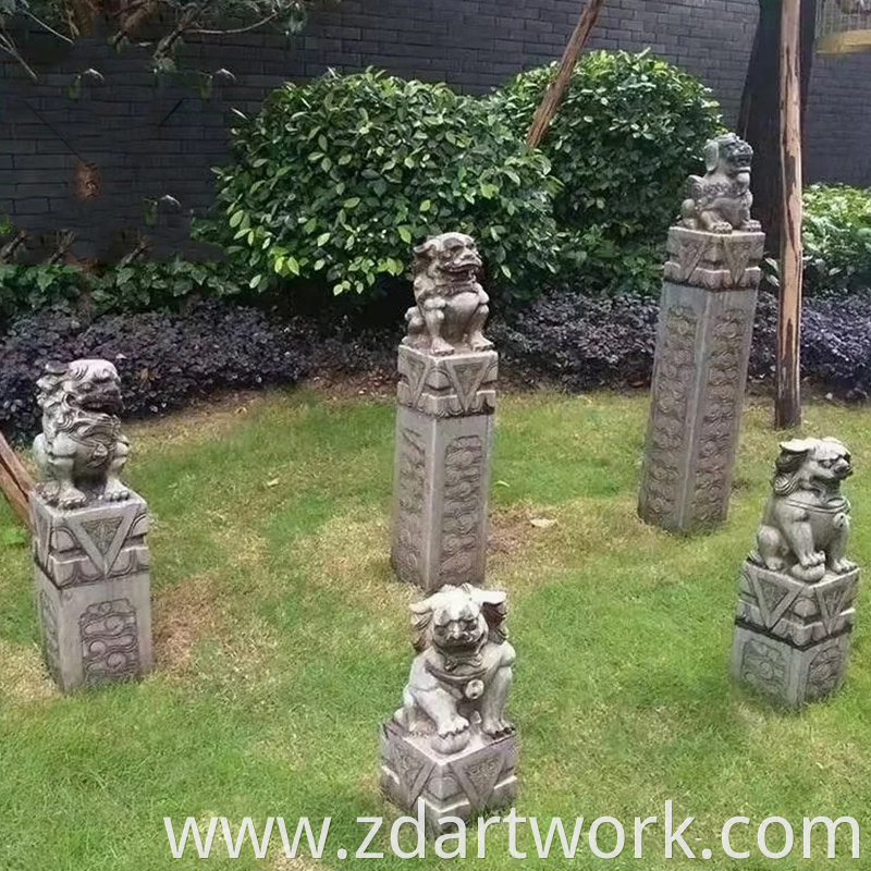 Stone Carving Of Shishi Garden